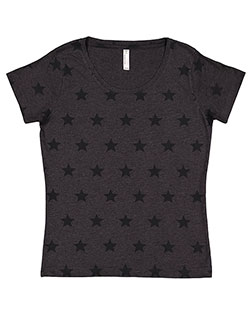 Code V 3629 Women Ladies' Five Star T-Shirt at GotApparel