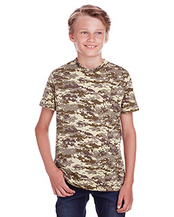 Code V C52207 Youth Camo T-Shirt at GotApparel