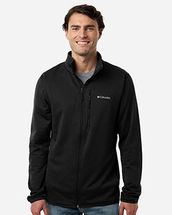Columbia 213684 Men's Essential Hike™ Grid Fleece Full-Zip at GotApparel