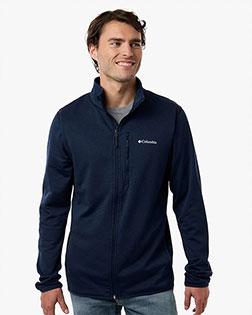 Columbia 213684 Men's Essential Hike™ Grid Fleece Full-Zip at GotApparel