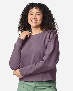 Comfort Colors 1566L Women's Garment-Dyed Mid-Length Crewneck Sweatshirt at GotApparel