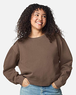 Comfort Colors 1566L Women's Garment-Dyed Mid-Length Crewneck Sweatshirt at GotApparel