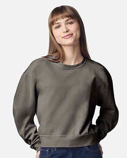 Comfort Colors 1566L Women's Garment-Dyed Mid-Length Crewneck Sweatshirt at GotApparel