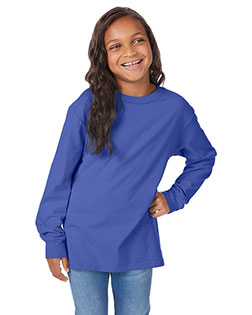 ComfortWash by Hanes GDH275 Youth Crew Long-Sleeve T-Shirt at GotApparel