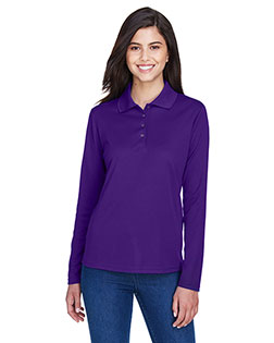 Core 365 78192 Women Pinnacle Performance Long-Sleeve Pique Polo at GotApparel