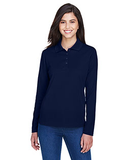 Core 365 78192 Women Pinnacle Performance Long-Sleeve Pique Polo at GotApparel