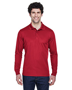 Core 365 88192 Men Pinnacle Performance Long-Sleeve Pique Polo at GotApparel