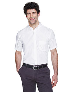 Core 365 88194 Men Optimum Short-Sleeve Twill Shirt at GotApparel