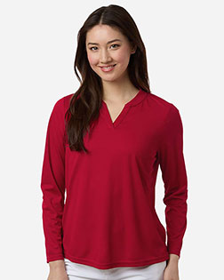 Core 365 CE108LW Women's Nova Performance Long Sleeve Pique Polo at GotApparel