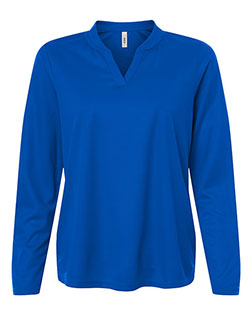 Core 365 CE108LW Women's Nova Performance Long Sleeve Pique Polo at GotApparel