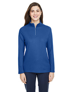 Core 365 CE405W Women Ladies' Fusion Chromasoft™ Pique Quarter-Zip at GotApparel