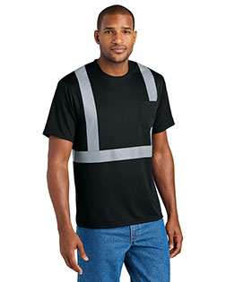 CornerStone  Enhanced Visibility Segmented Tape Tee CS206 at GotApparel