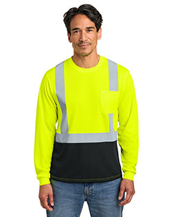 CornerStone CS207 ® ANSI 107 Class 2 Long Sleeve Mesh Blocked Tee at GotApparel