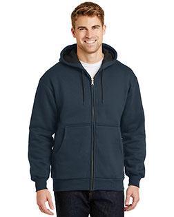 Cornerstone CS620 Men Heavyweight Full-Zip Hooded Sweatshirt With Thermal Lining at GotApparel