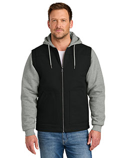 CornerStone CSJ42 ® Duck Fleece Full-Zip Hooded Jacket at GotApparel