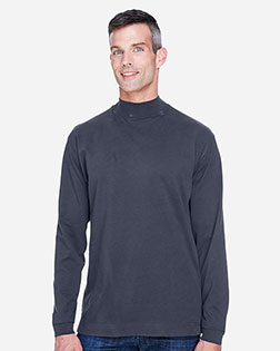 Devon & Jones Classic D420 Unisex Sueded Cotton Jersey Mock-Turtleneck at GotApparel