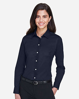 Devon & Jones Classic DG530W Women Crown Collection Solid Stretch Twill at GotApparel