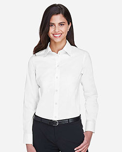 Devon & Jones Classic DG530W Women Crown Collection Solid Stretch Twill at GotApparel