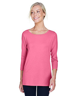 Devon & Jones Classic DP192W Women Perfect Fit  Ballet Bracelet-Length T-Shirt at GotApparel