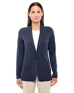 Devon & Jones Classic  DP462W Women Perfect Fit  Shawl Collar Cardigan at GotApparel