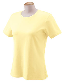 Devon & Jones Pink DP155W Women Jersey Tee at GotApparel