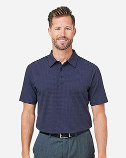 Devon & Jones DG101 Men's Crownlux Performance® Geo Polo at GotApparel