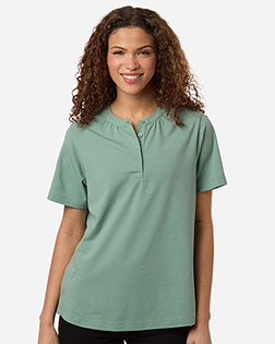 Devon & Jones DG102W Women's Seaton Pebble Textured Polo at GotApparel