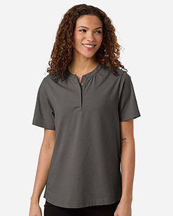 Devon & Jones DG102W Women's Seaton Pebble Textured Polo at GotApparel
