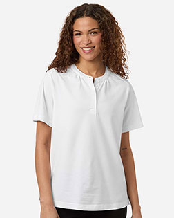 Devon & Jones DG102W Women's Seaton Pebble Textured Polo at GotApparel