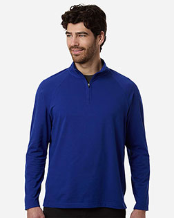 Devon & Jones DG402 Men's Seaton Pebble Textured Quarter-Zip Pullover at GotApparel