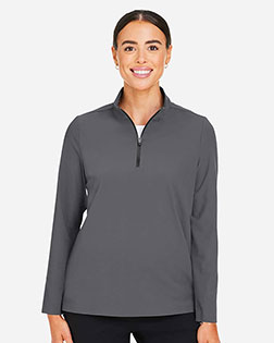 Devon & Jones DG410W CrownLux Performance® Ladies' Windsor Welded Quarter-Zip at GotApparel