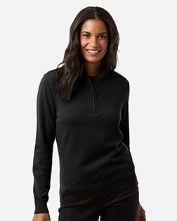 Devon & Jones DG446W Women's New Classics Quarter-Zip Sweater at GotApparel