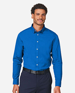 Devon & Jones DG505 CrownLux Performance® Men's Spencer Poplin Shirt at GotApparel