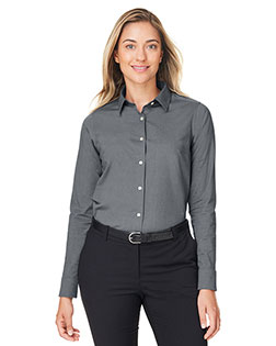 Devon & Jones DG505W  CrownLux Performance® Ladies' Spencer Poplin Shirt at GotApparel