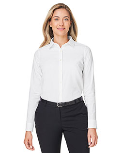 Devon & Jones DG505W  CrownLux Performance® Ladies' Spencer Poplin Shirt at GotApparel