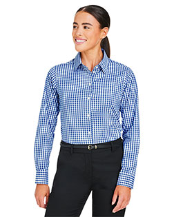 Devon & Jones DG536W  CrownLux Performance® Ladies' Gingham Shirt at GotApparel