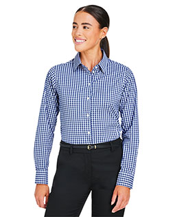 Devon & Jones DG536W  CrownLux Performance® Ladies' Gingham Shirt at GotApparel