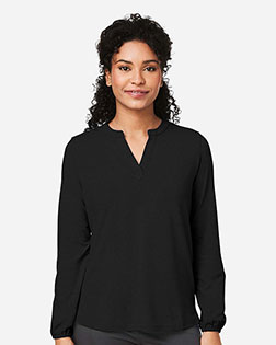 Devon & Jones DP122W Women's Raleigh Half-Placket Knit Top at GotApparel
