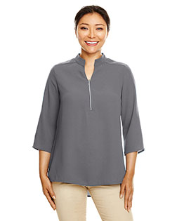 Devon & Jones DP611W Ladies 4.6 oz Perfect Fit 3/4-Sleeve Crepe Tunic at GotApparel