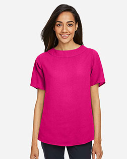 Devon & Jones DP613W Women Ladies' Perfect Fit™ Boat-Neck Blouse at GotApparel