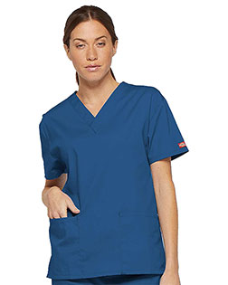 Dickies Medical 86706 Women 's Missy V-Neck Top at GotApparel
