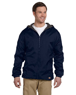 Dickies Workwear 33237 Men Fleece-Lined Hooded Nylon Jacket at GotApparel