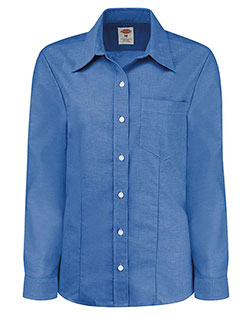 Dickies L254 Women's Oxford Long Sleeve Shirt at GotApparel