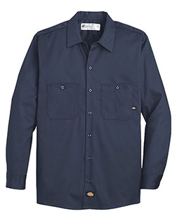 Dickies L307L  Industrial Cotton Long Sleeve Work Shirt - Long Sizes at GotApparel