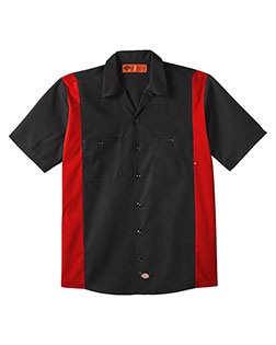Dickies LS524 Men Industrial Colorblocked Short Sleeve Shirt at GotApparel