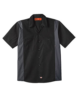 Dickies LS524 Men Industrial Colorblocked Short Sleeve Shirt at GotApparel