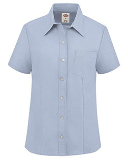 Dickies S254 Women's Short Sleeve Stretch Oxford Shirt at GotApparel