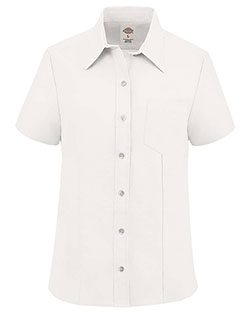 Dickies S254 Women's Short Sleeve Stretch Oxford Shirt at GotApparel