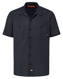 Dickies S535L  Industrial Short Sleeve Work Shirt - Long Sizes at GotApparel