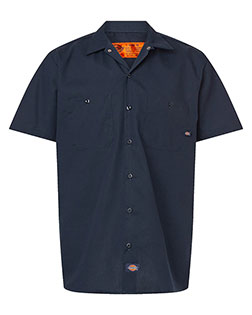 Dickies S535L Industrial Short Sleeve Work Shirt - Long Sizes at GotApparel
